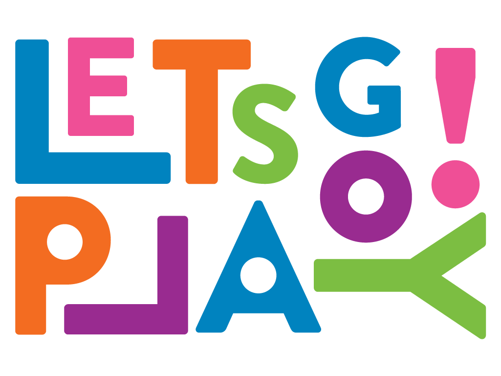 let's go play text graphic