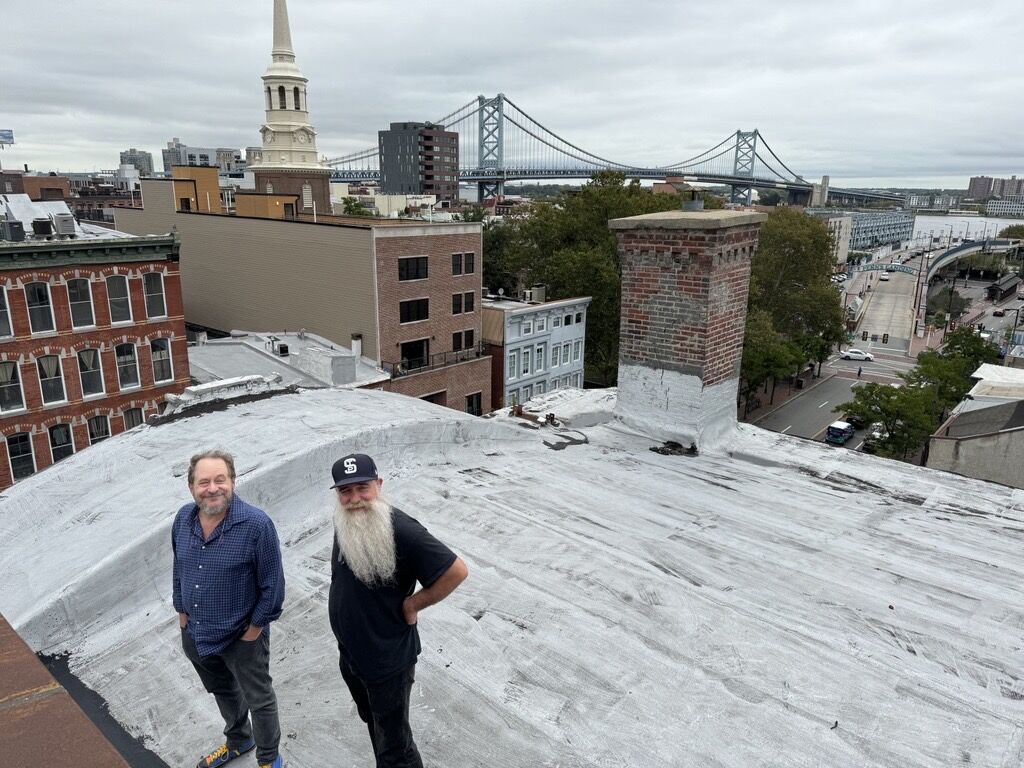 Jason and Aaron on the roof
